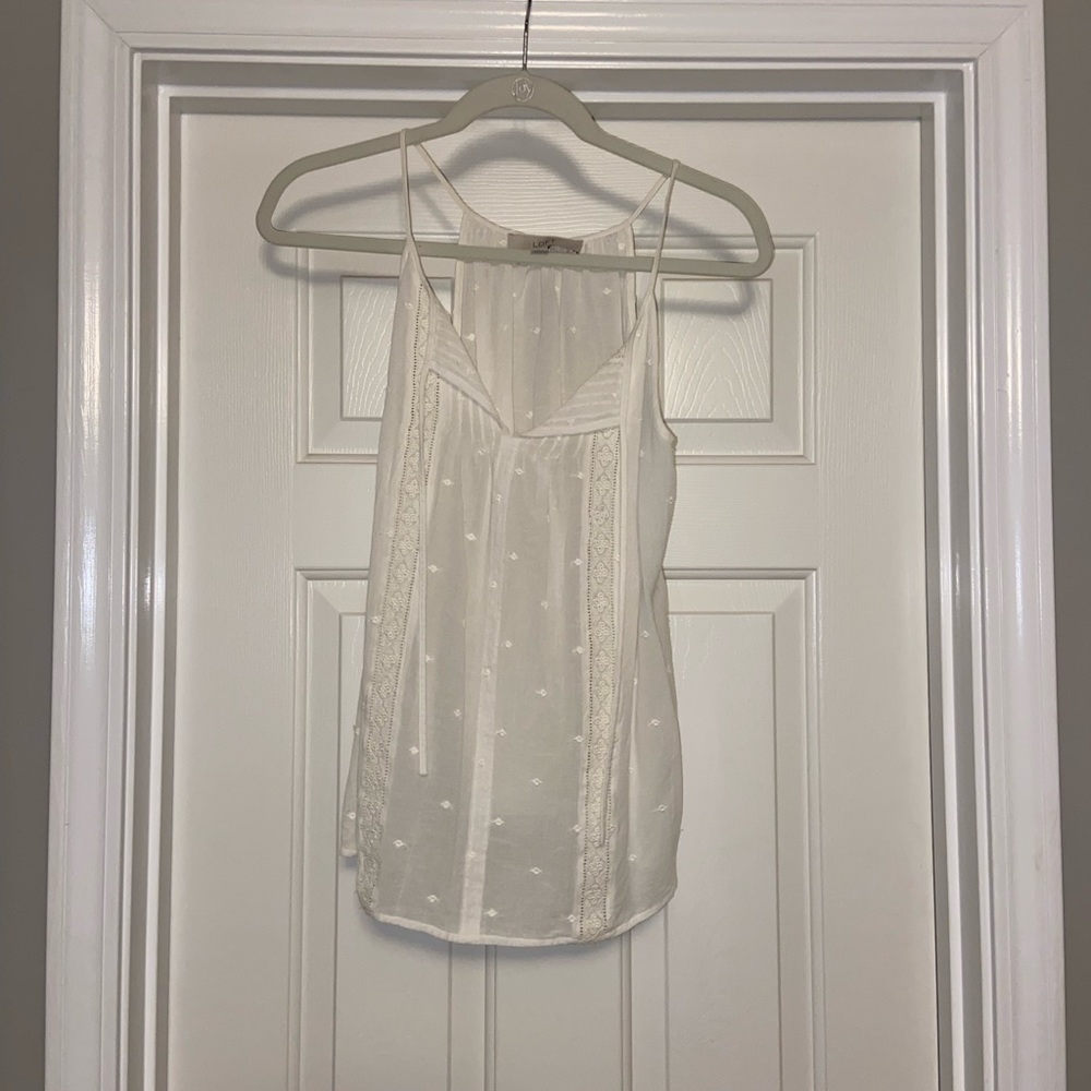 White blouse from LOFT!